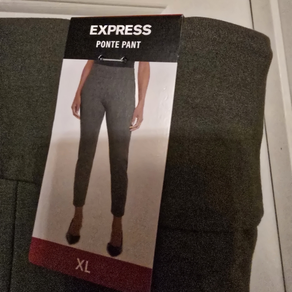 Women's Olive Green Pants Tummy Control Size XL - Picture 3 of 5